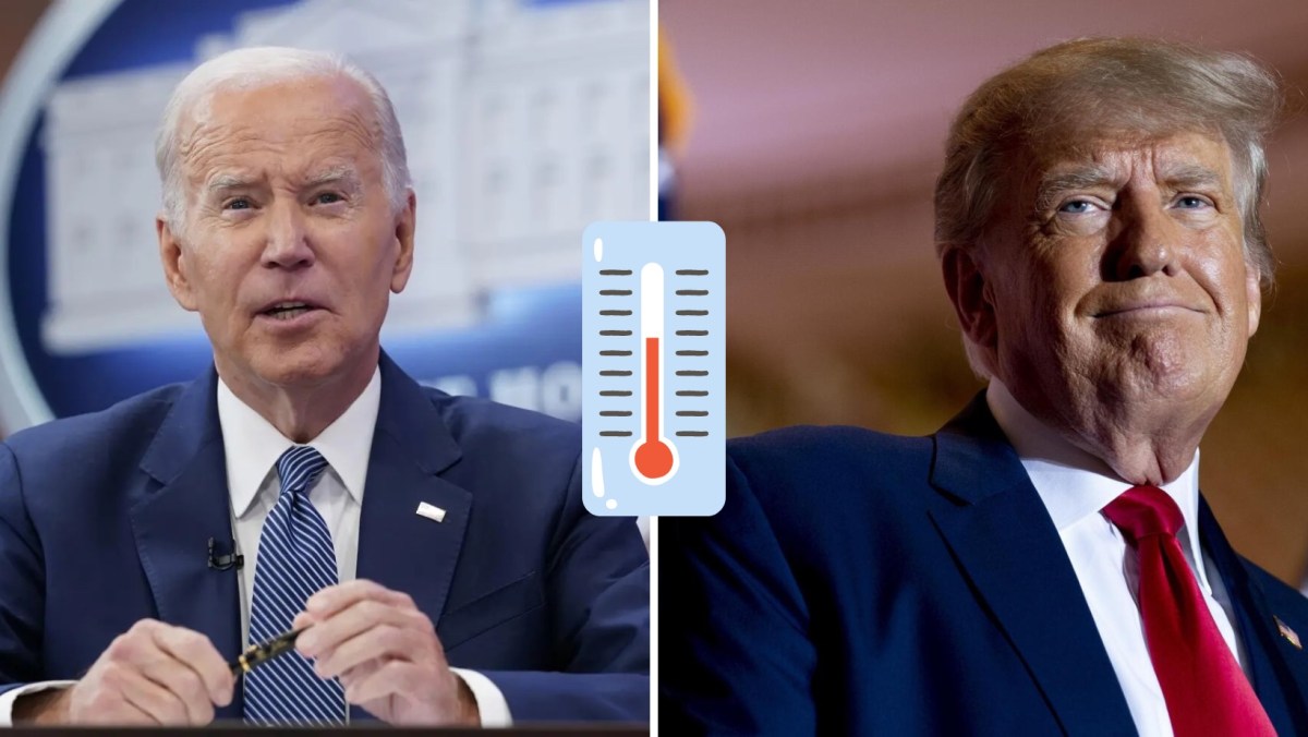 President Joe Biden speaks at the Summit on Fire Prevention and Control in the South Court Auditorium on the White House complex in Washington, Tuesday, Oct. 11, 2022. (AP Photo/Susan Walsh) Former President Donald Trump announces he is running for president for the third time at Mar-a-Lago in Palm Beach, Fla., Nov. 15, 2022.(AP Photo/Andrew Harnik, File)